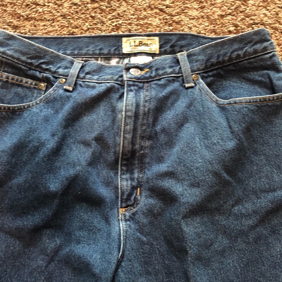 L L Bean Jeans flannel lined 18 M/T GUC - Picture 5 of 16